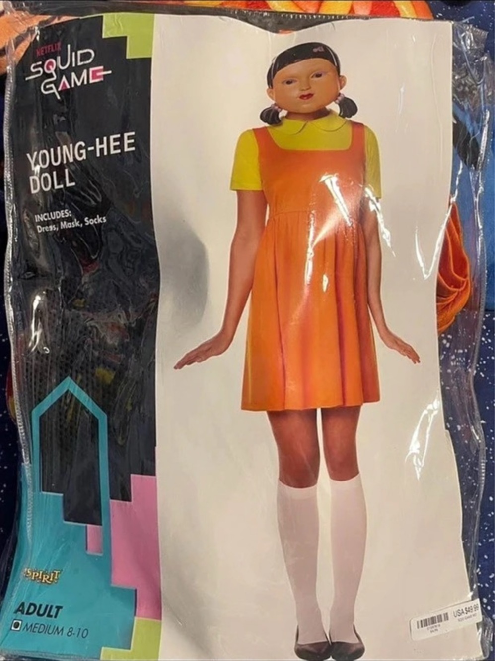 Spirit Halloween Squid Game Young-Hee Doll Costume Adult Medium